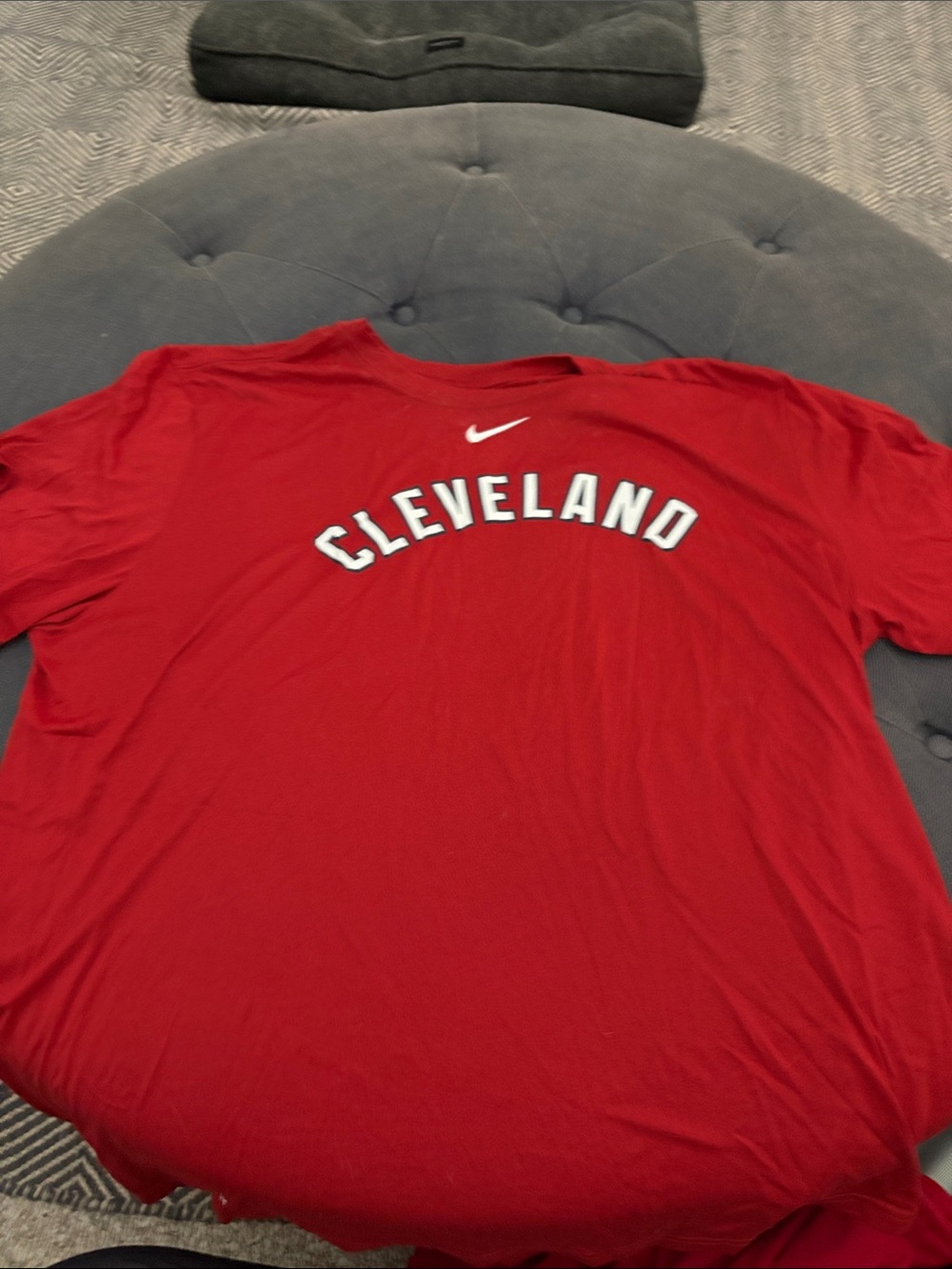 Nike Red 'Cleveland' Men's Short Sleeve Shirt